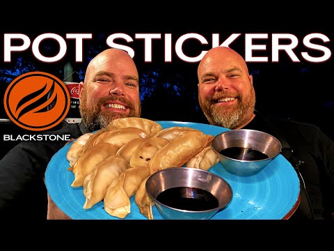 AMAZING POT STICKERS (GYOZA) ON THE BLACKSTONE GRIDDLE! EASY GRIDDLE RECIPE