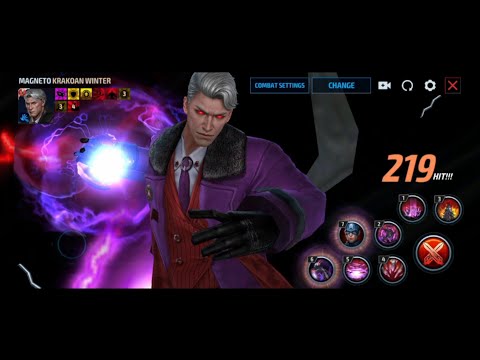 Magneto in Krakoan Winter suit skills preview | Marvel Future Fight