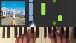 Ninho - Goutte d&#39;eau (Piano + PARTITION)