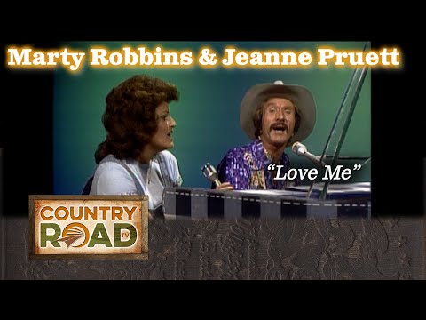 Marty Robbins with his friend Jeanne Pruett