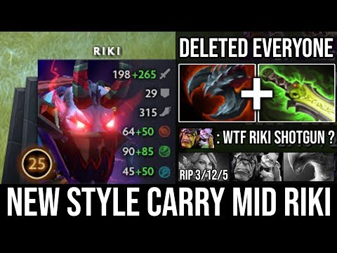 NEW Style Riki Carry with Satanic + Shotgun Ez Deleted Alchemist Mid | Ninja 20Kills Godlike DotA 2