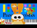 BabyTV I M A Baby Slow EASY Medium 4K Piano Tutorial
