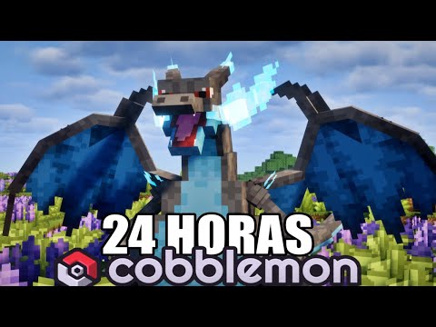 Pasé 24 Horas siendo Entrenador de POKÉMON MEGAEVOLUCIONES en Minecraft Cobblemon! ( Versión 1.7)