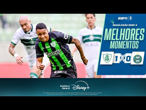 Gols e lances de América-MG x Coritiba