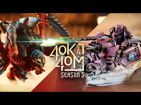 Space Marines vs Tyranid Crusher Stampede! - 40k in 40m Warhammer Battle Report