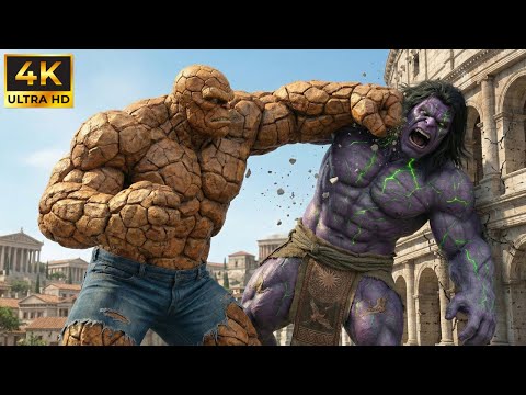 Infernal Hulk vs Ben Grimm: The Great Clash in Ancient Rome