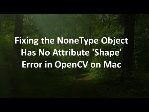 Attributeerror Nonetype Object Has No Attribute Shape
