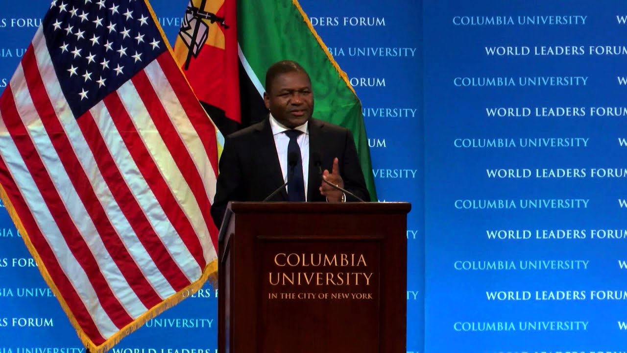 Presidente de Moçambique Filipe Jacinto Nyusi - Columbia World Leaders Forum (Português)