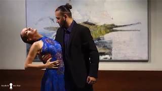 Cristina Cortes y Jerónimo Tapia bailando tango en Keyhole Art Fair (Palomita Blanca, Aníbal Troilo)