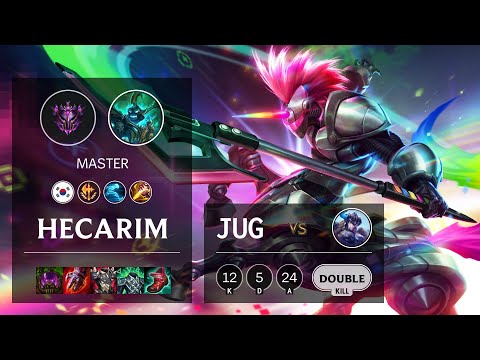 Hecarim Jungle vs Sejuani - KR Master Patch 11.21