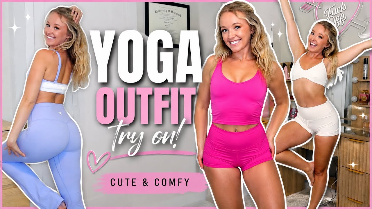 Yoga Outfit Try-On Haul 🧘‍♀️ Cute Activewear You NEED to See!