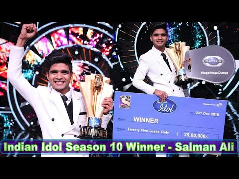 Indian Idol Season 10 Winner - SALMAN ALI | GRAND FINALE | Final Moment