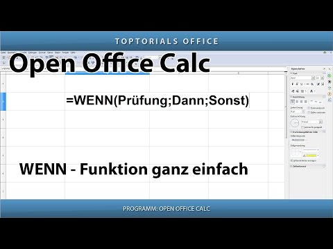 WENN dann sonst FUNKTION (OpenOffice Calc)
