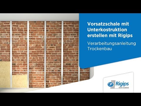 Erstellung von Vorsatzschalen mit Unterkonstruktion - Rigips Verarbeitungsanleitung Trockenbau