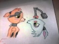 Рисунок Foxy and Mangle 