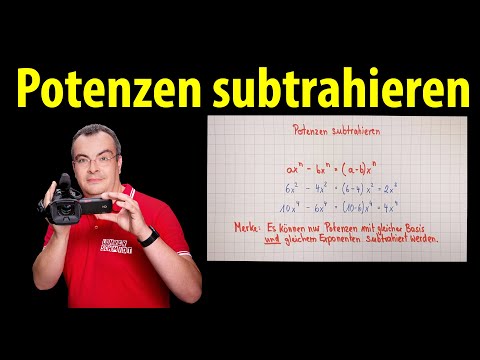 Subtracting powers - explained simply | Lehrerschmidt