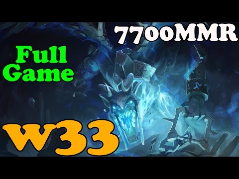 Dota 2 - w33 7700 MMR Plays Visage - FULL GAME - Ranked Match Gameplay