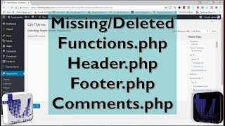 Missing or Deleted Header.php, Functions.php, Footer.php and other .php Theme Files [Urdu/Hindi]