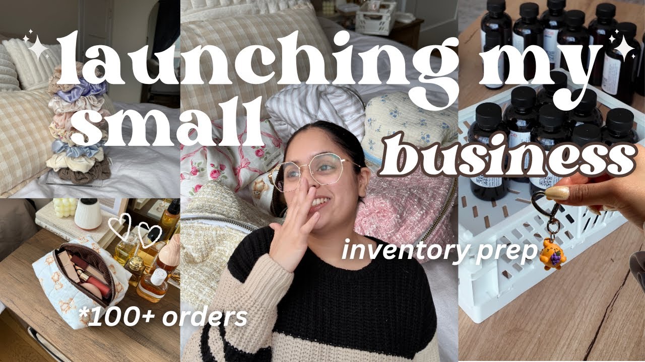 *chaotic* SMALL BUSINESS VLOG 📦🤍 the last 14 DAYS until my shop launch...
