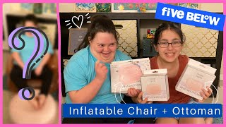 Five Below Inflatable Chair + Ottoman Unboxing // 5 Below Room Decor Shopping Haul 2022