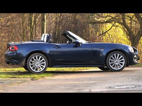 Fiat 124 Spider - der kleine Flitzer geht auch im Winter ! OFFEN !
