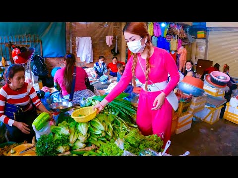 Phnom Penh Market Street Food Tour, Walk Around Traditional Market Cambodia