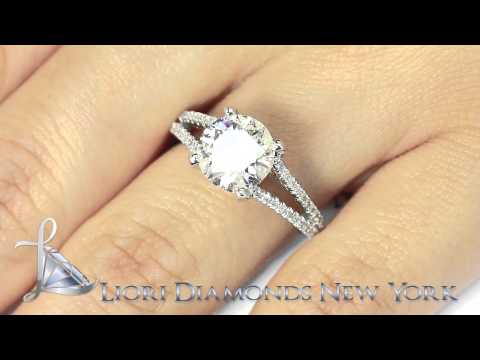 ER-0244 - 2.92 Carat G-SI3 Certified Natural Round Diamond Engagement Ring 18k White Gold