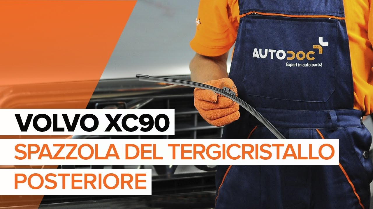 Come cambiare spazzole tergicristallo della parte posteriore su Volvo XC90 1 - Guida alla sostituzione