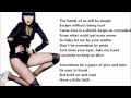 Jessie J - Casualty Of Love /\ Lyrics On A Screen