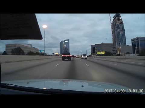 Houston Freeway 610 Motorcycle Wheelie Dash Cam Video