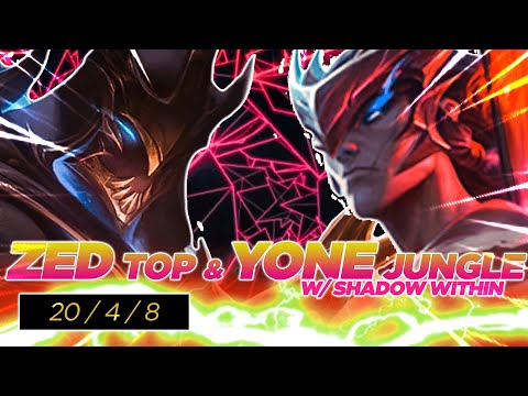 ZED TOP & YONE JUNGLE W/SHADOW WITHIN - LEAGUE OF LEGENDS ITA
