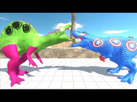 HULK SPINOSAURUS DEATH RUN - Animal Revolt Battle Simulator