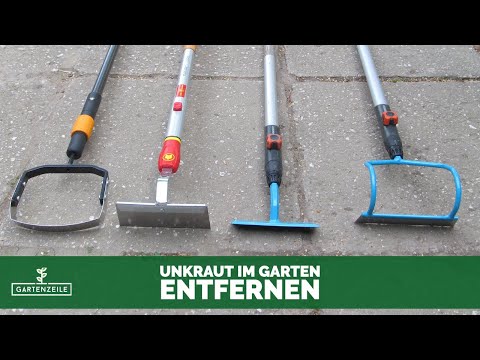 Unkraut entfernen in Beeten und auf Gehwegen - Welche Hacke eignet sich besonders gut?