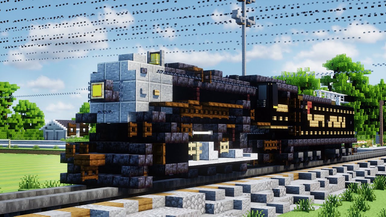 Minecraft Western Maryland 734 Steam Train Tutorial