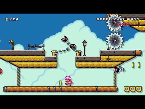 World 8-4 Conveyor Chomp Clash by 3rd Bunny - Super Mario Maker 2 - No Commentary 1ca