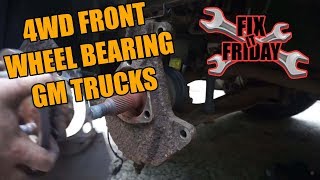 How to replace a Wheel Bearing 4WD Chevrolet Suburban (2007-2014)