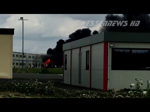 Calden: Großbrand in Flüchtlingsunterkunft - Viele Verletzte 14.08.2016