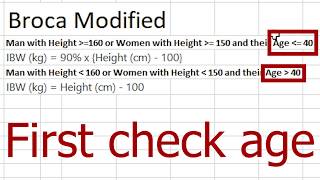 Calculate Ideal Body Weight Using Excel Formula