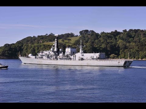 HMS WESTMINSTER F237 LEAVES DEVONPORT NAVAL BASE AT DEVIL'S POINT - 26th June 2017
