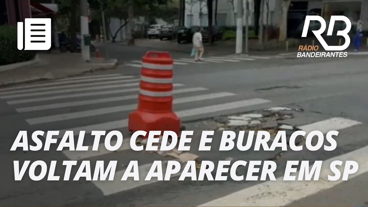 Buracos voltam a aparecer em vias recentemente recapeadas em SP
