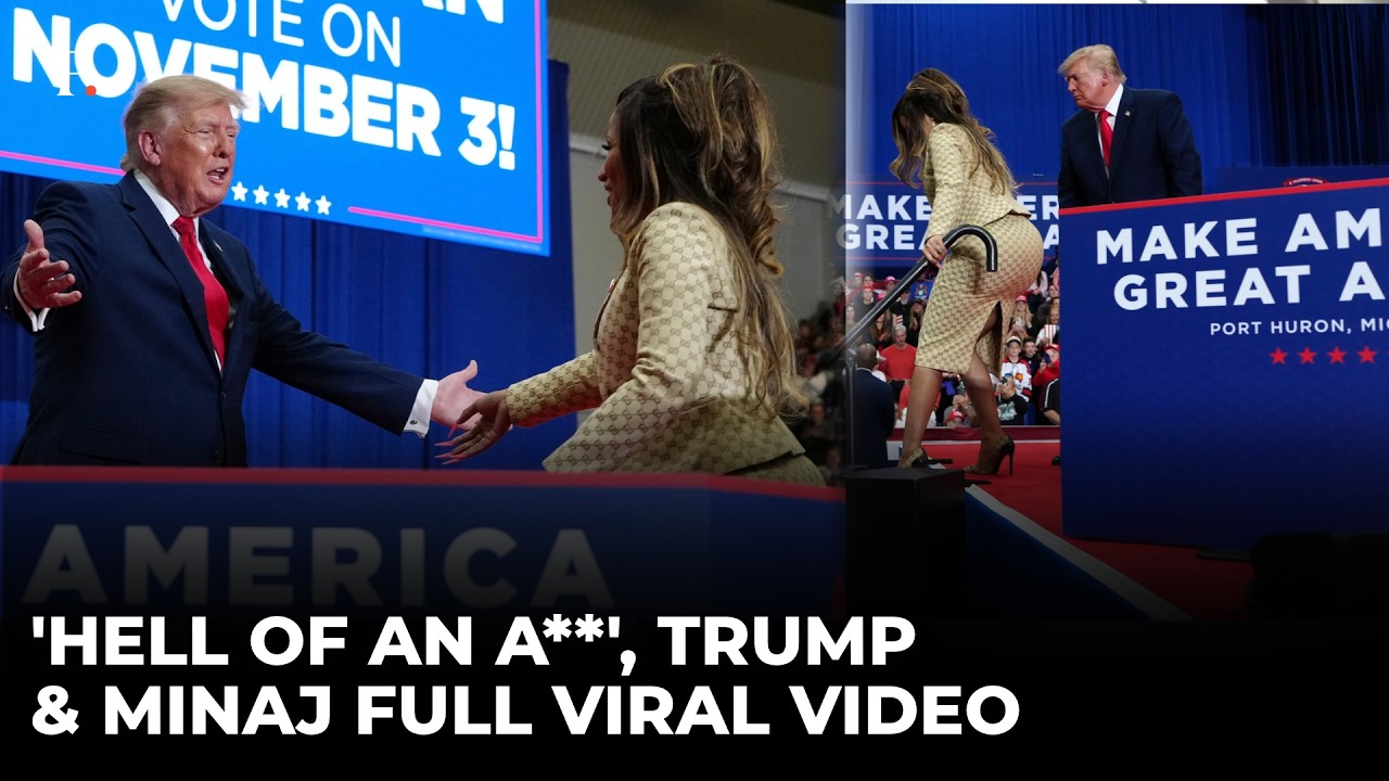 Nicki Minaj Joins Trump At Michigan Rally, 'Beautiful A**' Sends Internet Into Frenzy | Full Video