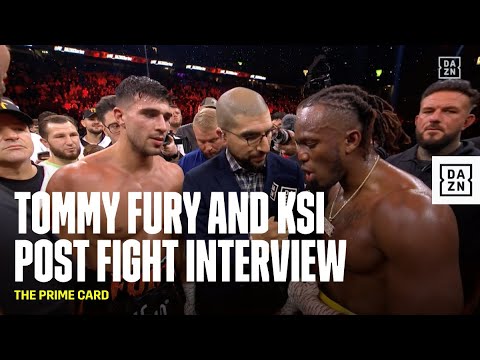 TOMMY FURY AND KSI POST FIGHT INTERVIEW | THE PRIME CARD