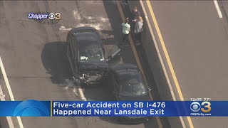 5-Car Crash Snarls Traffic On I-476