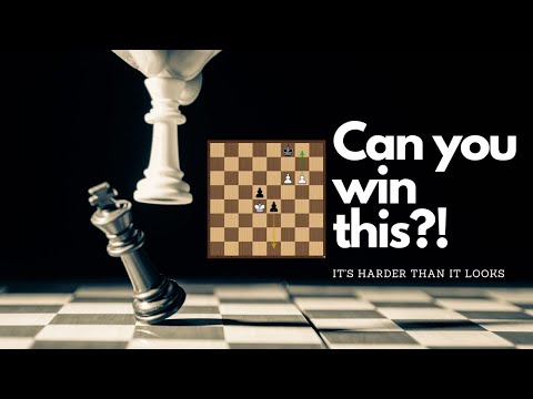 Chess endgame tactics | this puzzle is harder than you think.(endgame)