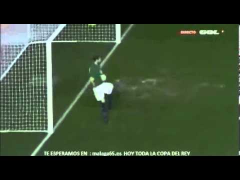 Adil Rami Amazing Goal from halfway line (55 yards) | Valencia 1 - 0 Llagostera | 28.11.2012