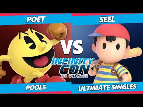 Infinity Con 2021 - Poet (Pac-Man) Vs. Seel (Ness) SSBU Ultimate Tournament