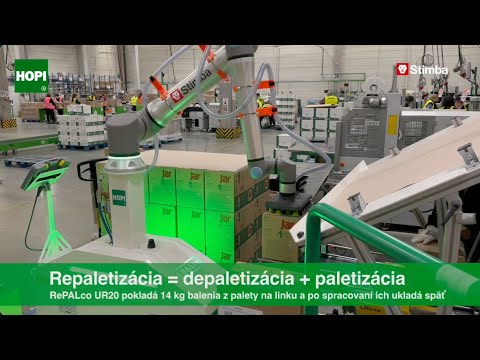 HOPI rePALco — depaletizácia a paletizácia