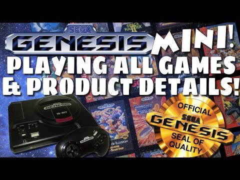 Sega Genesis Mini - PLAYING ALL 42 Games and Product Details!