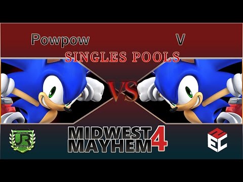 Midwest Mayhem 4  SINGLES POOLS - Powpow (Sonic) vs V (Sonic)