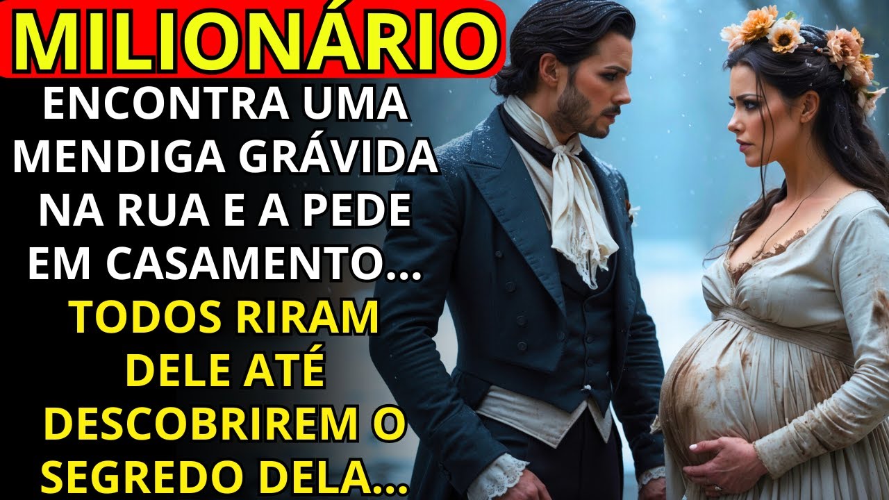 Bilionário Casa Com Mendiga GRÁVIDA Na Rua, Todos Riram Até Que Ela....